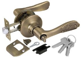 Ручка защелка PUNTO 6033 MAB-E ключ-фиксатор Матовая бронза