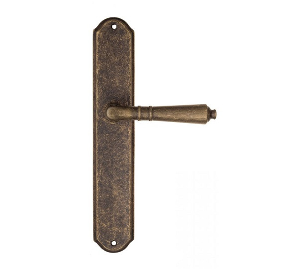 Дверная ручка на планке Fratelli Cattini TOSCANA PL02-BA античная бронза