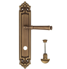 Дверная ручка на планке Fratelli Cattini FARFALLA WC-2 PL96-BY матовая бронза