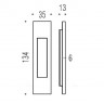 Ручка для раздвижной двери COLOMBO ID411-CM матовый хром (1шт.)