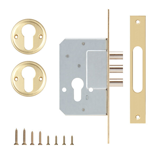 Корпус врезного замка KALE KILIT 189/3M 45 mm w/b латунь