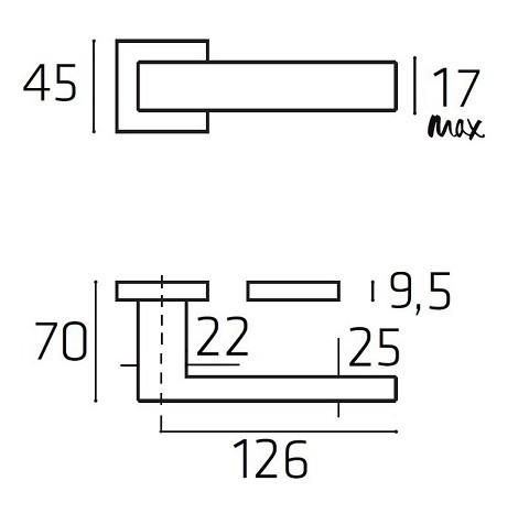 Ручка дверная Venezia Unique STONE полированный хром