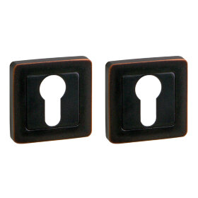 Накладка под цилиндр PUNTO ET QR ABL-28 темная медь