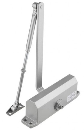 Доводчик дверной морозостойкий PALIDORE 604 до 120 кг silver серебро
