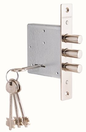 Замок врезной ГАРДИАН ЗВ 10.01 сувальдный без ответной планки /128:3930/