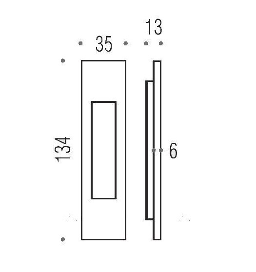 Ручка для раздвижной двери COLOMBO ID411-OM матовое золото (1шт.)