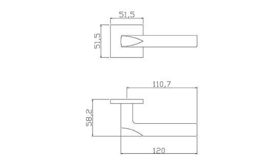 Ручка дверная ADDEN BAU SHELF S-559 BLACK черный