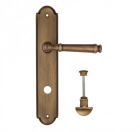 Дверная ручка на планке Fratelli Cattini FARFALLA WC-2 PL257-BY матовая бронза