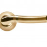 Ручка дверная MORELLI MH-04 SG/GP матовое золото/золото