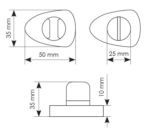 Завертка сантехническая MORELLI LUXURY LUX-WC-UN NERO Черный