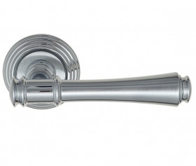 Ручка дверная Venezia CALLISTO D8 матовый хром / полированный хром