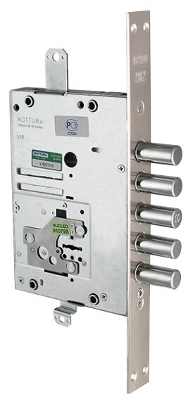 Замок врезной сувальдный MOTTURA  40.701.70 с ответной планкой без накладок