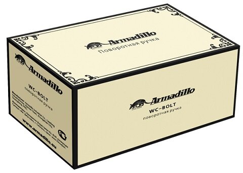 Ручка поворотная ARMADILLO WC-BOLT BK6/CL-OB-13 Античная бронза