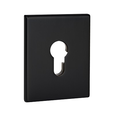 Накладка декоративная на цилиндр FUARO ESC.C.TRG/K.486 BL-24 чёрный 1 шт