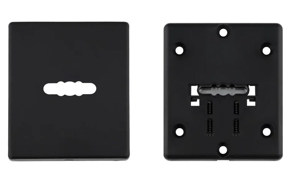 Накладка декоративная на сувальдный замок PALIDORE 050-02-BLACK черный