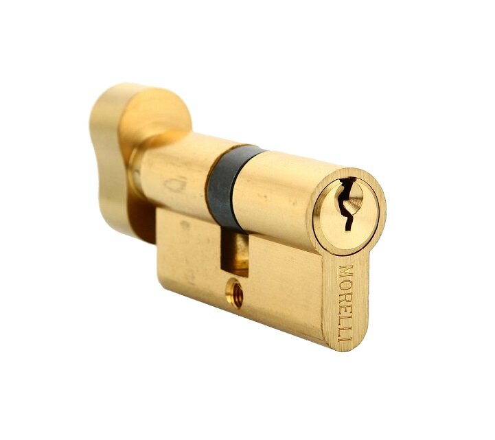 Цилиндр MORELLI ключ/вертушка (60 мм) 60CK PG Золото