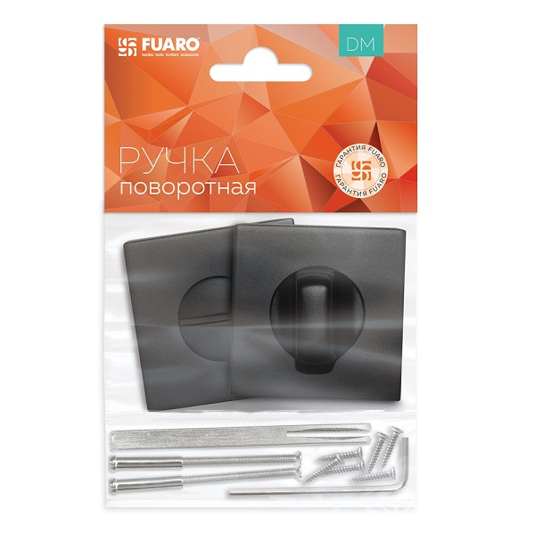 Завертка сантехническая FUARO BK6 DM BL-24 чёрный