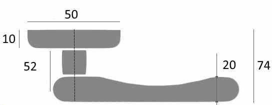 Ручка дверная Venezia EXA D1 французcкое золото