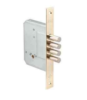 Замок врезной крестообразный KALE KILIT 189/4MF 52 mm латунь 5 кл.