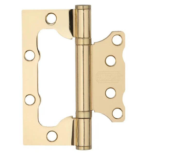 Петля накладная без врезки PALIDORE 100x75x2,5 2BB PB золото блестящее
