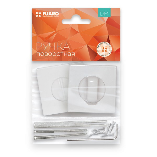 Завертка сантехническая FUARO BK6 DM WH-19 белый