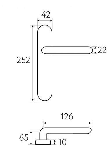 Дверная ручка на планке Fratelli Cattini ENCIA CYL PL02-IA античное серебро