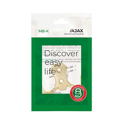 Крючок настенный AJAX MB-K-002 PB золото