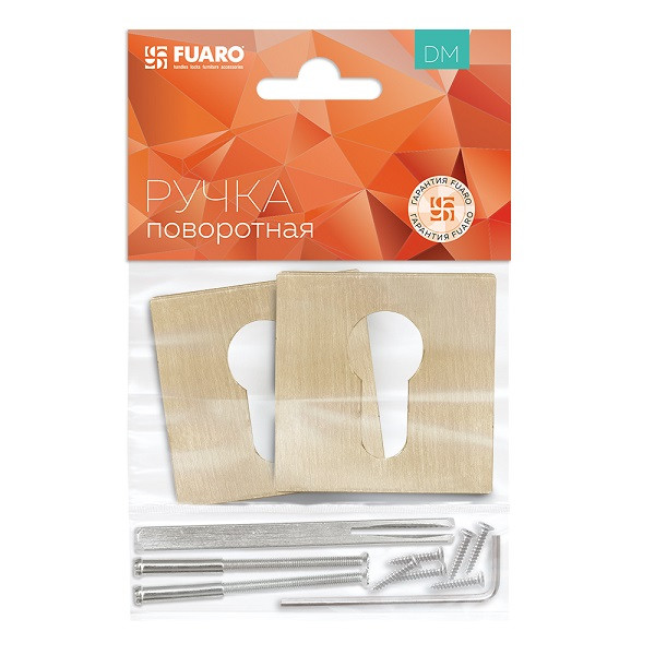 Накладка под цилиндр FUARO ET.K.DM51 (ET DM) SSG-39 сатинированное золото