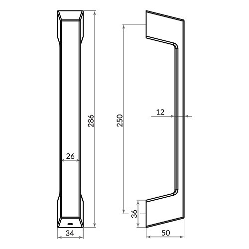 Ручка-скоба PUNTO PULL.ARC.TITAN SSG-39 сатинированное золото