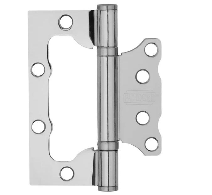 Петля накладная без врезки PALIDORE 100x75x2,5 2BB PC хром блестящий
