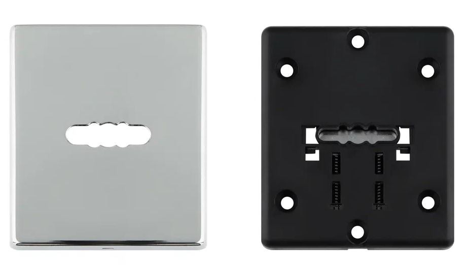 Накладка декоративная на сувальдный замок PALIDORE 050-02-PC хром блестящий