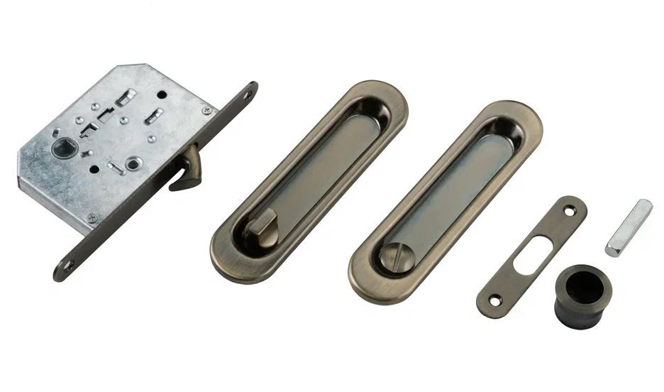 Комплект для раздвижных дверей PALIDORE SL WC AB бронза