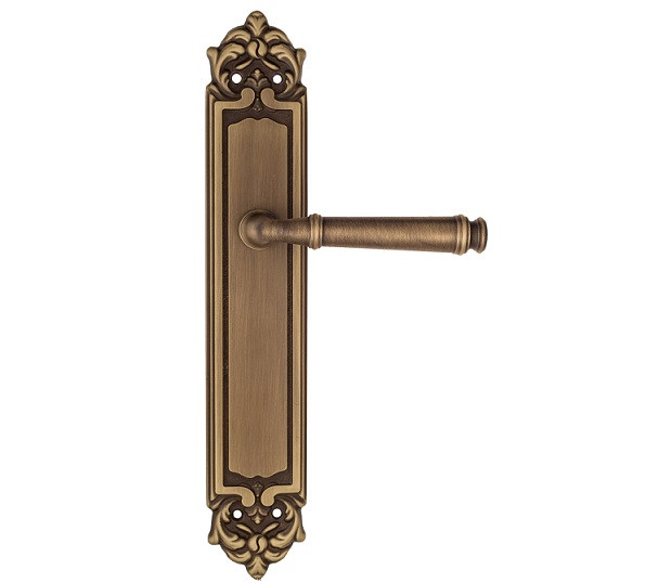 Дверная ручка на планке Fratelli Cattini FARFALLA PL96-BY матовая бронза
