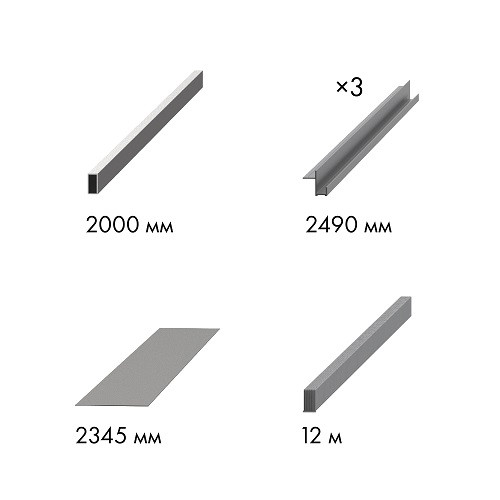 Комплект ARMADILLO для обрамления пенала SLD.Comfort-PENAL frame BL