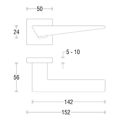 Ручка дверная FADEX FORME 215 NAXOS ПЕРЛАМУТРОВАЯ БРОНЗА FIXA