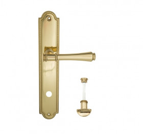 Дверная ручка на планке Venezia CALLISTO WC-2 PL98 полированная латунь
