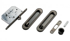 Комплект для раздвижных дверей PALIDORE SL WC BH черный никель