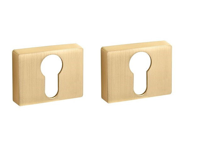 Накладка на цилиндр PUERTO INET AL 01 SSG золото матовое сатинированное