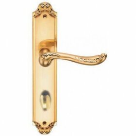 Ручка на планке ARCHIE GENESIS ACANTO S. GOLD (OL) матовое золото под фиксатор