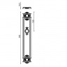 Дверная ручка на планке Venezia CALLISTO WC-2 PL97 античное серебро