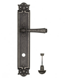 Дверная ручка на планке Venezia CALLISTO WC-2 PL97 античное серебро