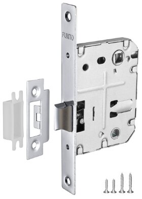 Защелка врезная PUNTO L72-50 CP Хром