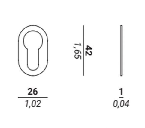 Накладка на цилиндр Verum Nuda матовое золото