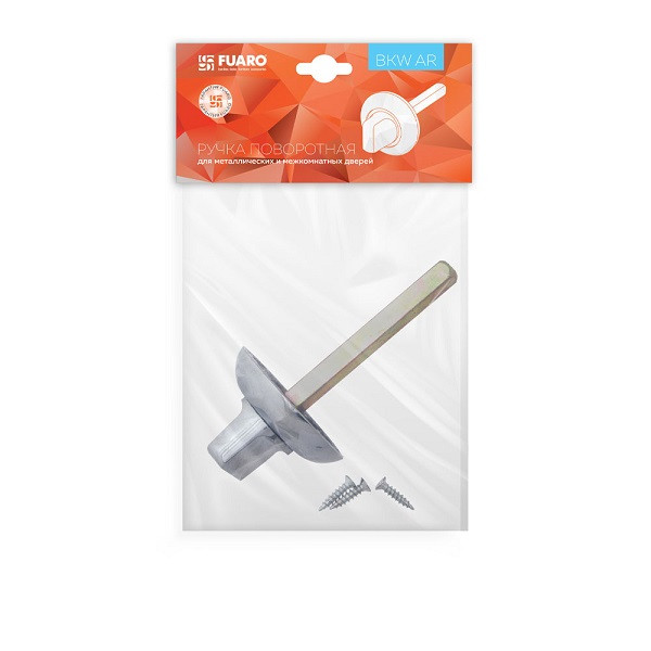 Ручка поворотная FUARO BKW8 AR-CP-8х75 ПЛАСТИК без ответной части хром