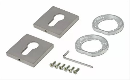 Накладка на цилиндр ADDEN BAU SC SQ-001 NICKEL Никель