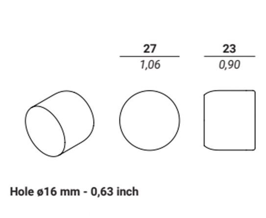 Завертка сантехническая Verum PUNTO WC полотно 60 мм матовое золото