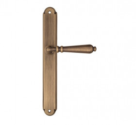 Дверная ручка на планке Fratelli Cattini NAPOLI PL01-BY матовая бронза