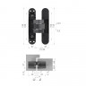 Петля скрытой установки ARMADILLO U3D7800.VPG WH белый TECH