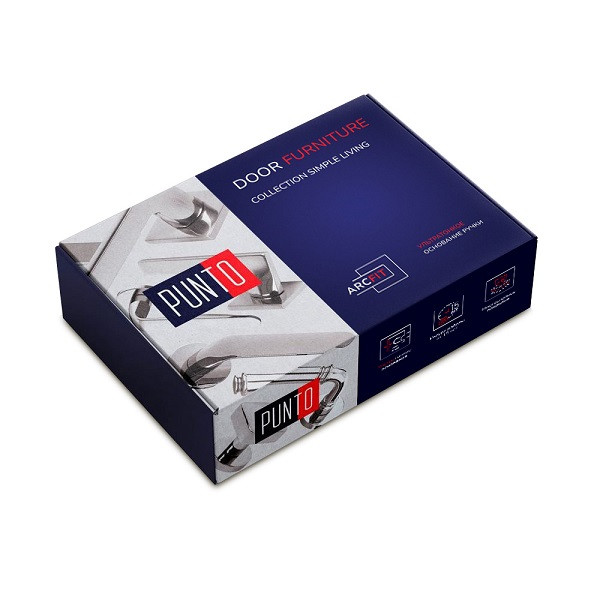 Ручка дверная PUNTO K.ARC.Q52.SATURN BL-24 черный