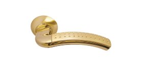 Ручка дверная RUCETTI RAP 7 SG/GP матовое золото/золото